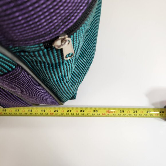 Dallas Cowboys Duffle Bag Helmet Star Logo Vtg 90s Purple Teal Gym Athletic - Picture 14 of 14